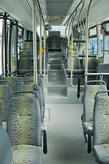 Image showing Salon of contemporary city bus 