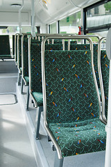 Image showing Salon of contemporary city bus 