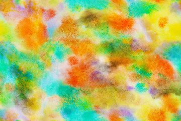 Image showing Abstract watercolor paint on paper