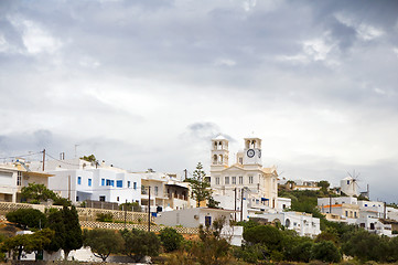 Image showing historic city Plaka Milos Cyclades Greek Island Greece