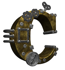 Image showing steampunk letter c