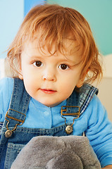 Image showing Close-up portrait of toddler