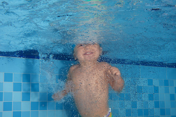 Image showing Pool is fun for kids