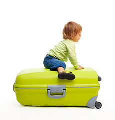 Image showing Kid and baggage