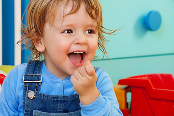 Image showing Laughing kid