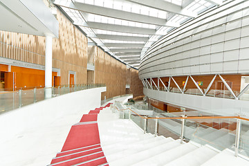 Image showing Red Carpet stairs in AU hall