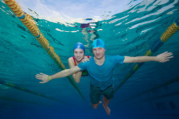 Image showing Couple - underwater shoot