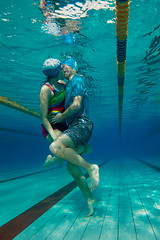 Image showing Special kiss - underwater shoot