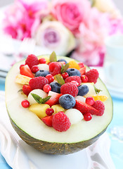 Image showing Melon fruit salad 