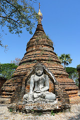 Image showing Buddhist tower in Myanmar