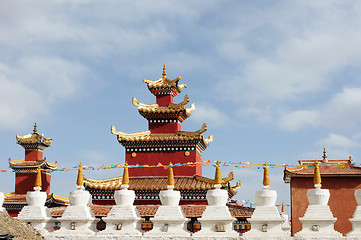 Image showing Historic Tibetan lamasery