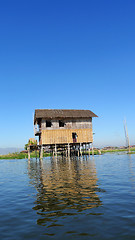 Image showing Cottage in water