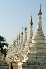 Image showing Buddhist towers in Myanmar