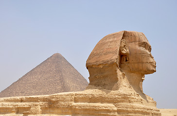 Image showing Sphinx and Pyramid Giza