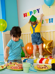 Image showing Kid's on the birthday party