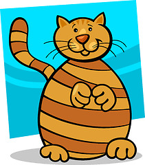 Image showing yellow tabby cat