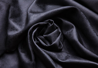 Image showing Beautiful folded silk fabric