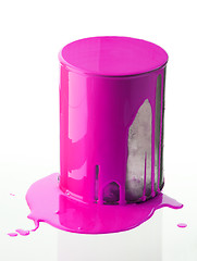Image showing Can with pink paint