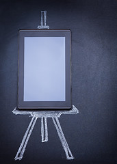 Image showing Tablet computer as easel