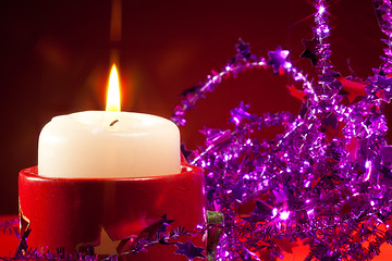 Image showing NY candle and decorations