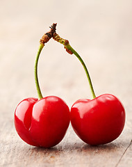 Image showing fresh red cherry