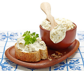 Image showing fresh cream cheese