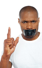 Image showing Shut your mouth