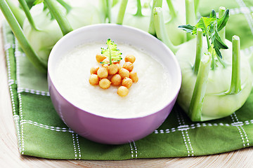 Image showing kohlrabi soup