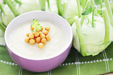 Image showing kohlrabi soup