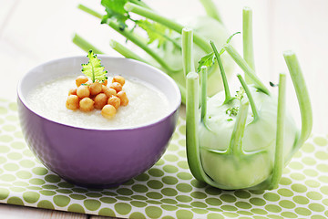 Image showing kohlrabi soup