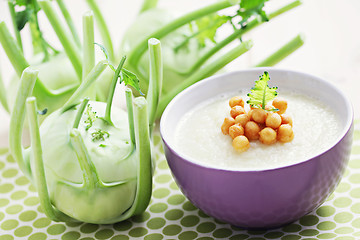 Image showing kohlrabi soup