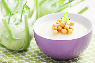 Image showing kohlrabi soup