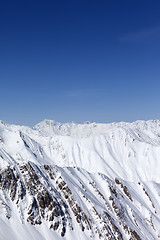 Image showing Winter mountains. Caucasus Mountains, Georgia