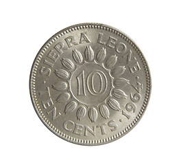 Image showing Ten cents. Bank of Sierra Leone