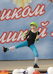 Image showing ensemble of culture dance Rainbow kids