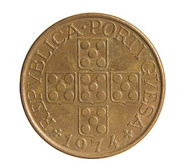 Image showing One escudo coin. Bank of Portuguese Republic