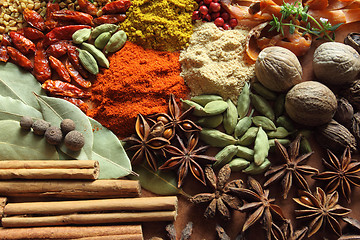 Image showing Spices and herbs