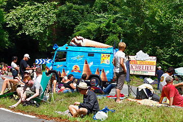 Image showing Fans of Tour de France