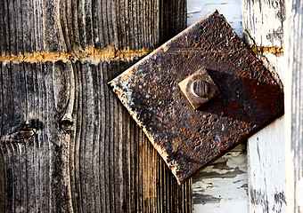 Image showing Close up door latch