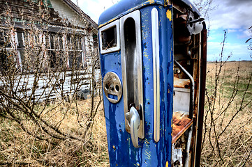 Image showing Old Vintage Gas Pump