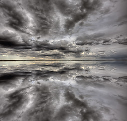 Image showing Saskatchewan Lake Reflection