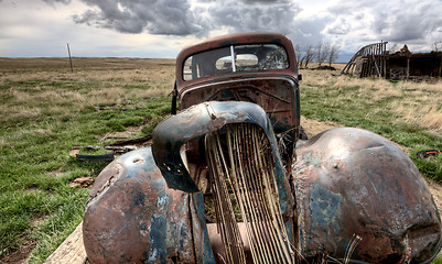 Image showing Abandoned Vehicle Prairie