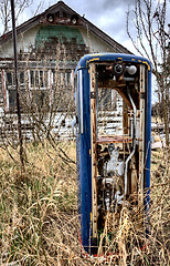 Image showing Old Vintage Gas Pump