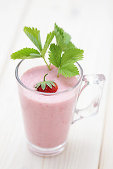 Image showing strawberry smoothie