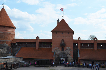 Image showing Trakai castle XIV century. visited tourist place 