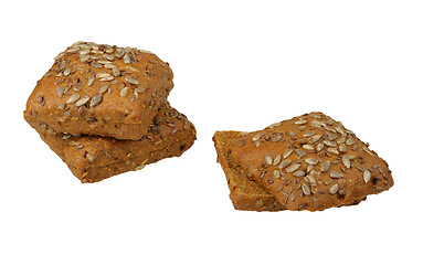 Image showing Rye bread rolls for sandwiches