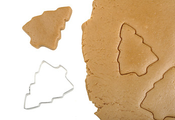 Image showing dough and cookie cutter