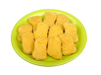 Image showing chicken nuggets on a plate