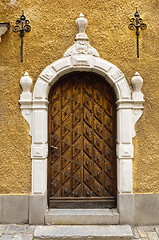 Image showing Old wooden door