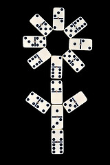 Image showing Domino isolated on a black background